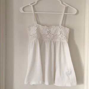 Zara white top eyelet